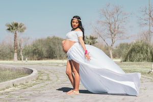 How to choose a wedding dress for a pregnant bride?