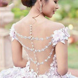 Gorgeous Princess Ball Gown Illusion 3D Petal Wedding Dress