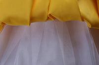 Fashion Sleeveless Satin Ball Gown Flower Girl Dresses Kids Appliqued Wedding Party Dresses