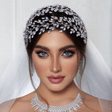 VLLUSISA Rhinestone Bridal Crowns Bride Tiaras For Wedding