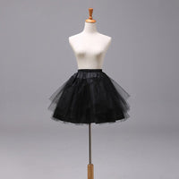 Short Style Petticoat No Hoop Lolita Stretch Crinoline