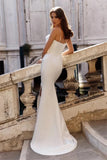 Sexy Slit Satin Wedding Dress Pleat Spaghetti Strap Wedding Gown With Detachable Train