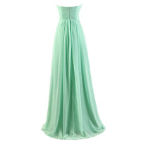 Fashion Strapless Pleated Chiffon Evening Dresses Simple Toastmaster Evening Gowns