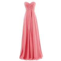 Fashion Strapless Pleated Chiffon Evening Dresses Simple Toastmaster Evening Gowns