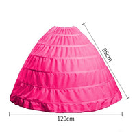 High Quality Ball Gown Crinoline Six-hoop Petticoat For Women Ball Dress