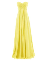 Fashion Strapless Pleated Chiffon Evening Dresses Simple Toastmaster Evening Gowns