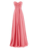 Fashion Strapless Pleated Chiffon Evening Dresses Simple Toastmaster Evening Gowns