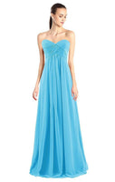 Fashion Strapless Pleated Chiffon Evening Dresses Simple Toastmaster Evening Gowns