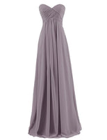 Fashion Strapless Pleated Chiffon Evening Dresses Simple Toastmaster Evening Gowns