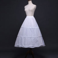 Women Stretch Waist Three-hoop Petticoats For Small Ball Gowns