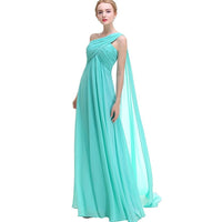 A Line Ribbon Chiffon Bridesmaid Dresses Custom Made One Shoulder Maid Of Honor Gowns