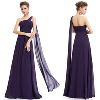 A Line Ribbon Chiffon Bridesmaid Dresses Custom Made One Shoulder Maid Of Honor Gowns