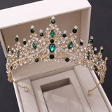 Luxury Rhinestone Beaded Bridal Crown Bride Tiara For Wedding Party