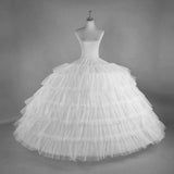 Oversize 6 Hoop Crinoline Colossal Puffy Petticoat For Ball Gowns